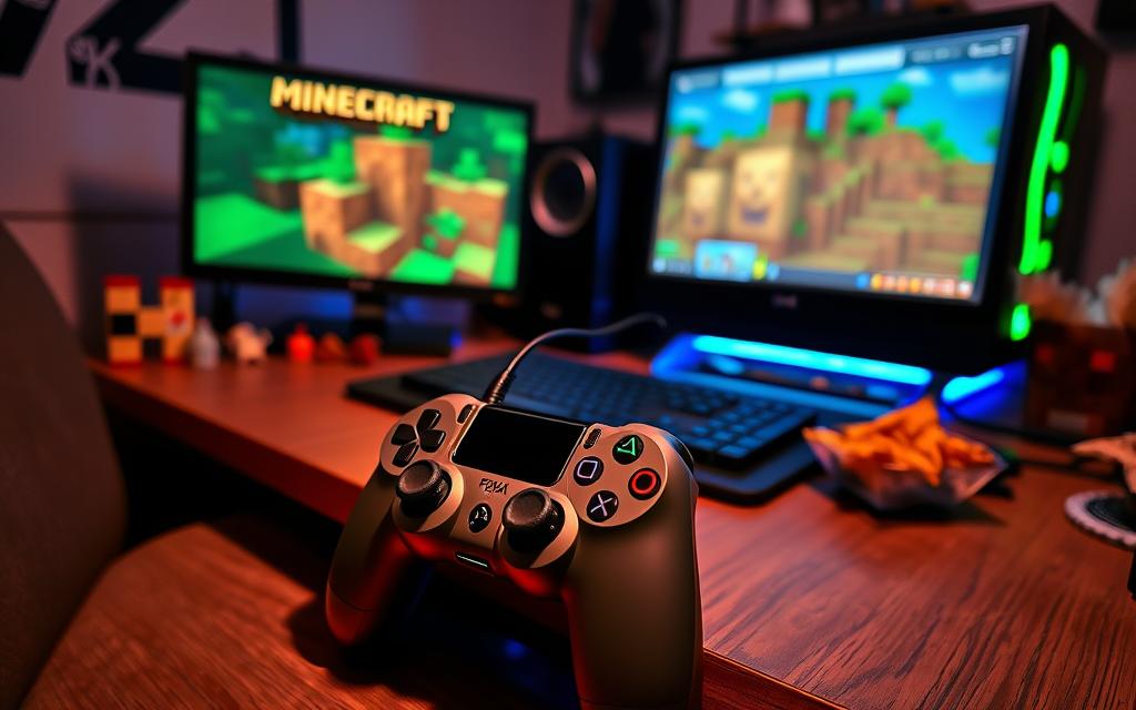 how to play minecraft with a ps4 controller on pc